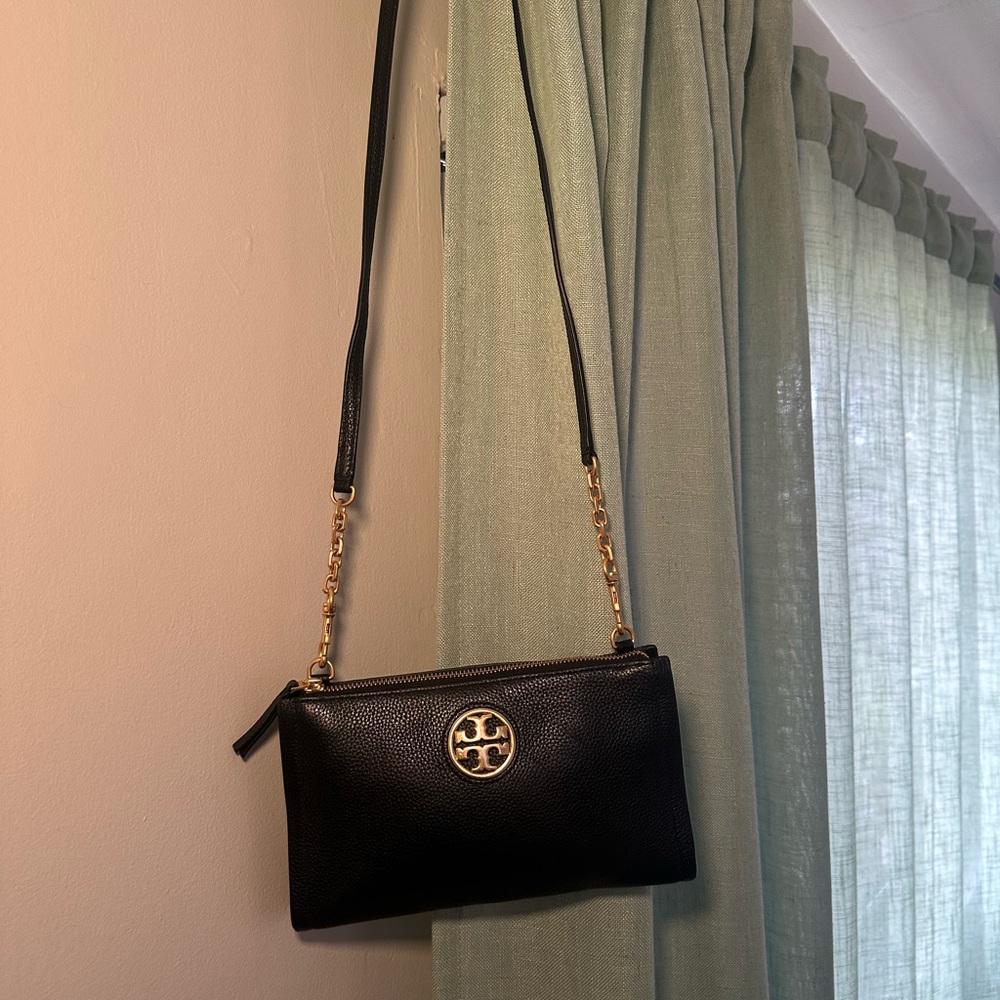 Tory Burch Black Leather Crossbody Bag